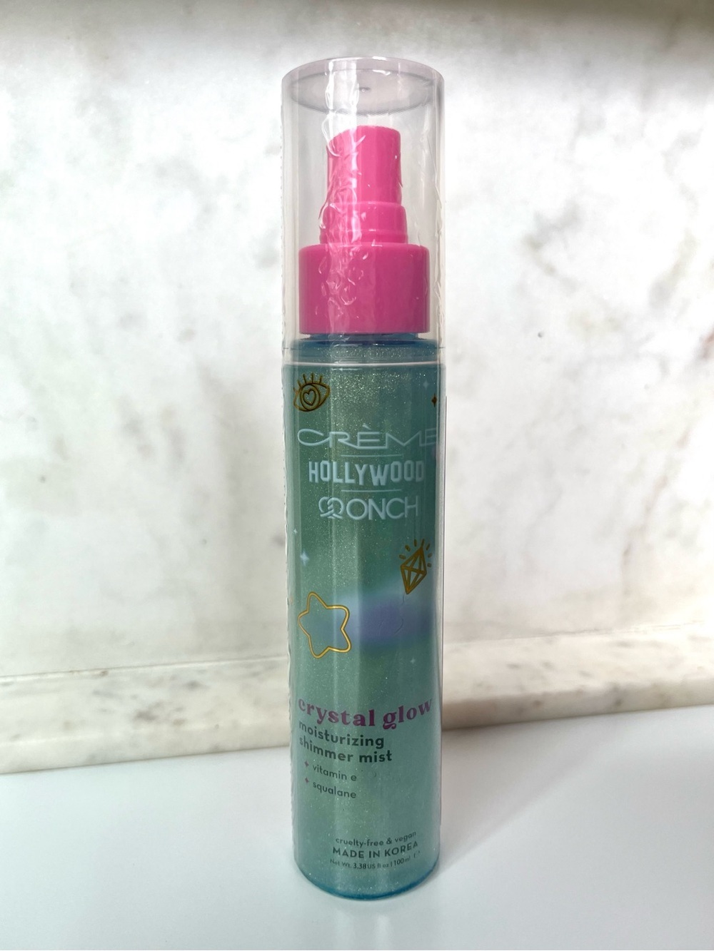 Creme Hollywood, Crystal Glow Shimmer Mist, KOREAN SKINCARE NWT